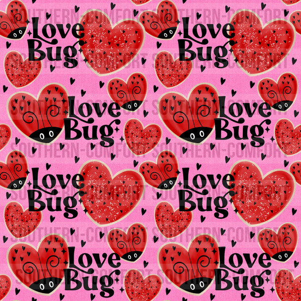 Love bug Digital paper commercial use *SEAMLESS*