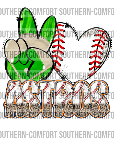 Peace love Astros PNG