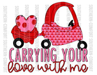 Carrying your love with me PNG