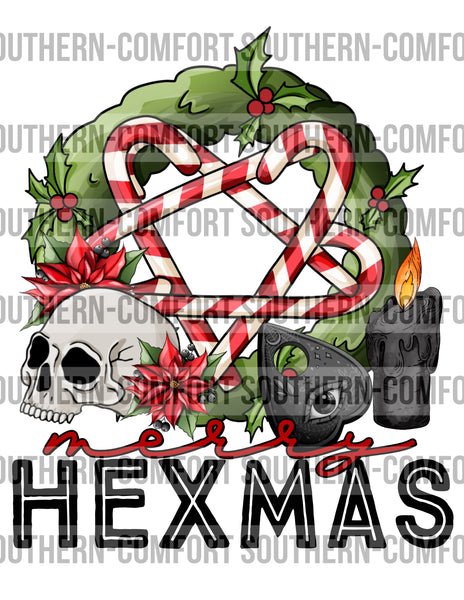 Merry hexmas PNG
