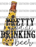 Pretty good at drinking beer PNG