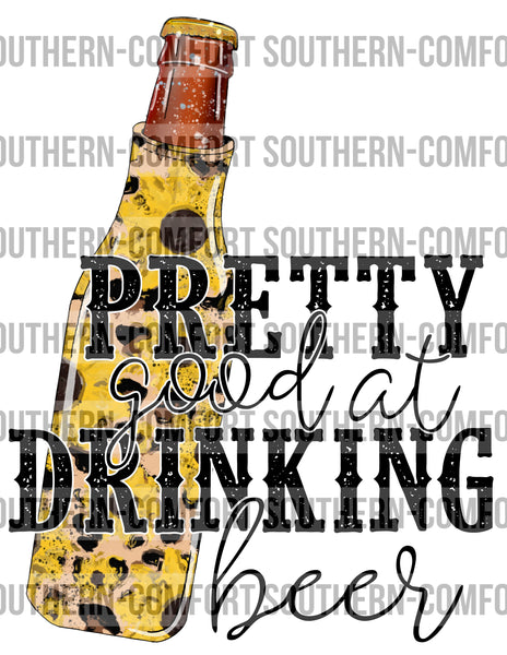 Pretty good at drinking beer PNG