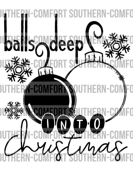 Balls deep into Christmas PNG