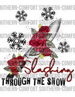 Slashing through the snow PNG