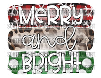 Merry and bright PNG
