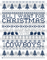 All I want for Christmas is a super bowl win COWBOYS PNG