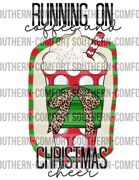 Running on Coffee and Christmas cheer PNG