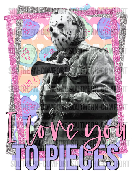 I love to pieces PNG