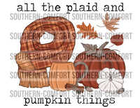 All the plaid and pumpkin things PNG