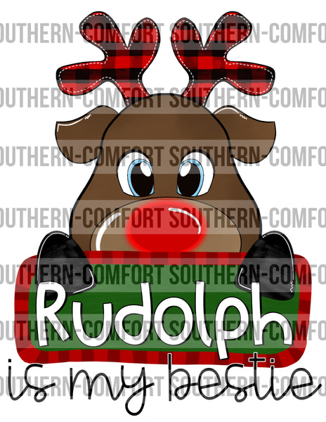 Rudolph is my bestie PNG
