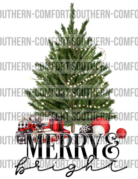 Merry and bright PNG