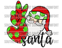 Peace love Santa PNG
