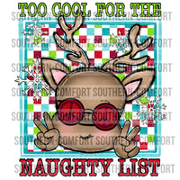 Too Cool For The Naughty List PNG