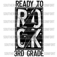 Ready to rock 3rd Grade PNG