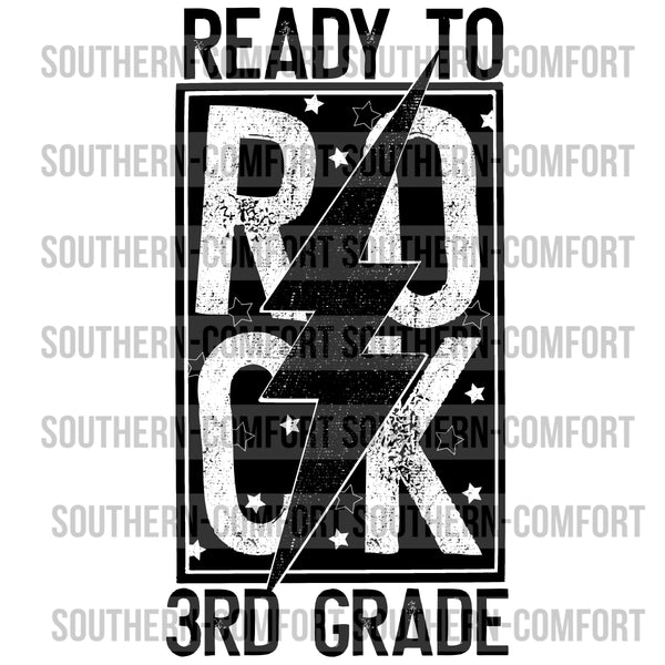 Ready to rock 3rd Grade PNG