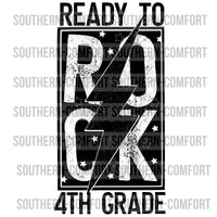 Ready to rock 4th Grade PNG