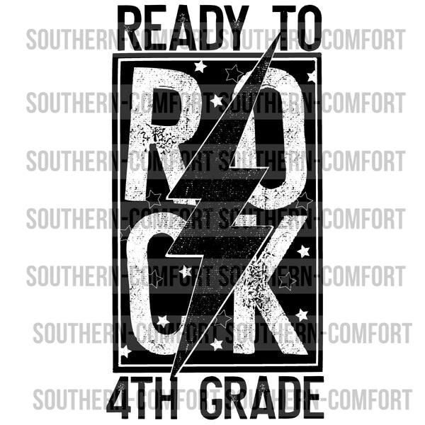 Ready to rock 4th Grade PNG