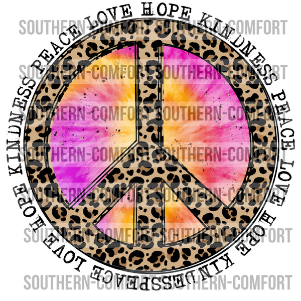 Peace love hope kindness PNG