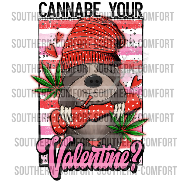 Cannabe your Valentine? PNG