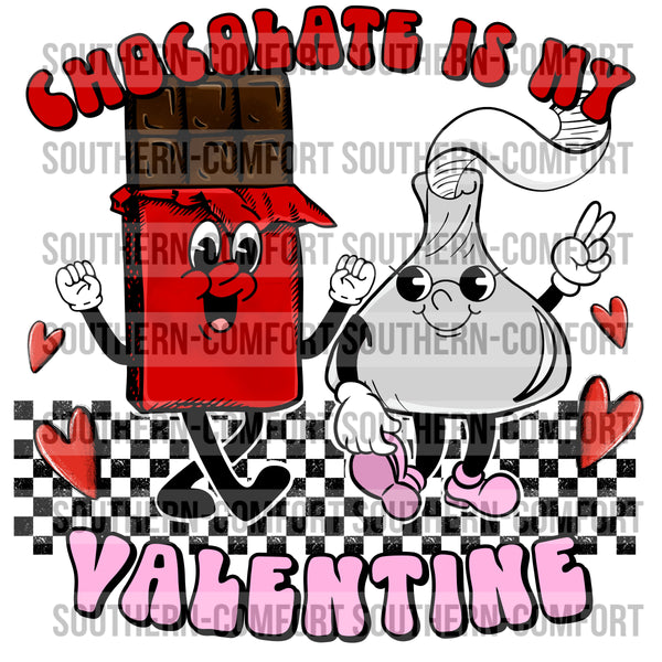 Chocolate is my Valentine PNG