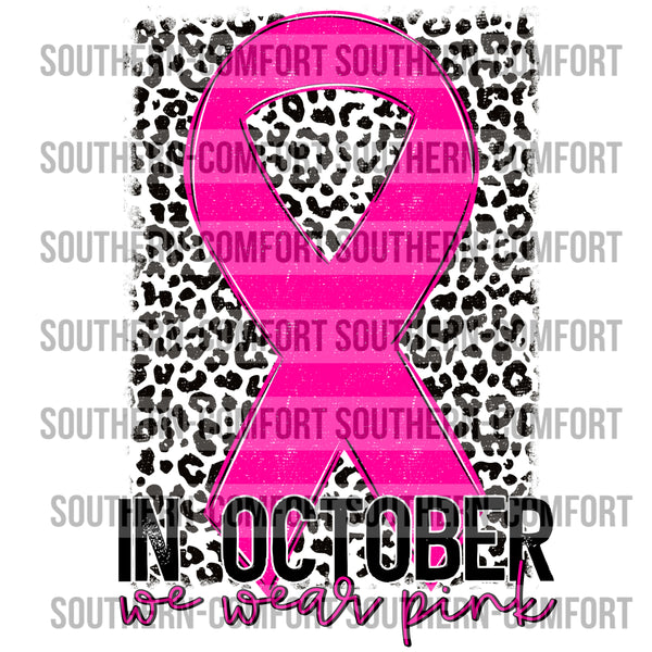 In October We Wear Pink PNG