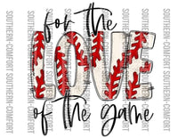 For the love of the game PNG