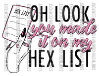 Oh look you made it on my hex list PNG file