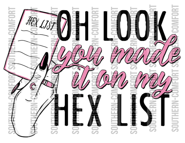 Oh look you made it on my hex list PNG file