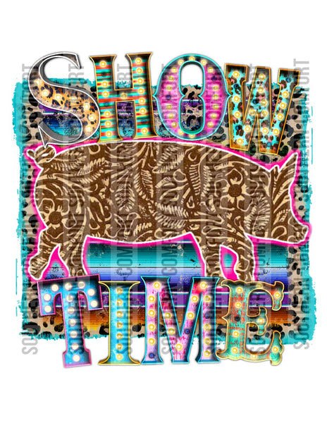Show time pig PNG file