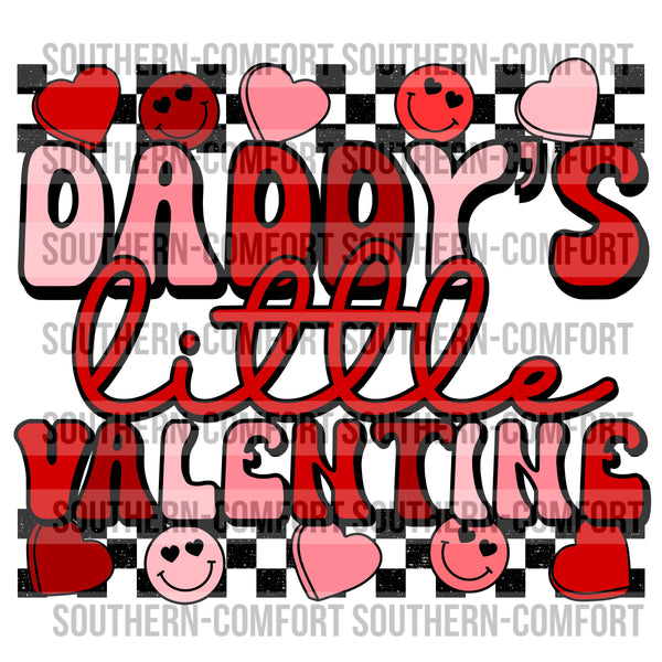 Daddy's little valentine PNG